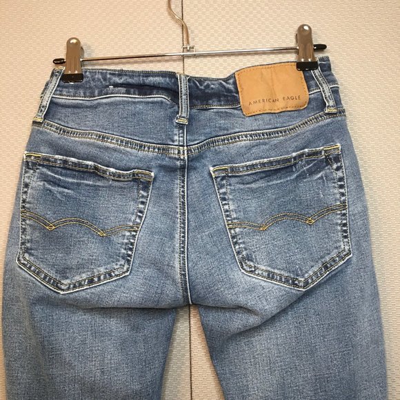 American Eagle Jeans Men's 26x28 Skinny Next Level Flex Distressed Skinny Denim - Picture 7 of 11